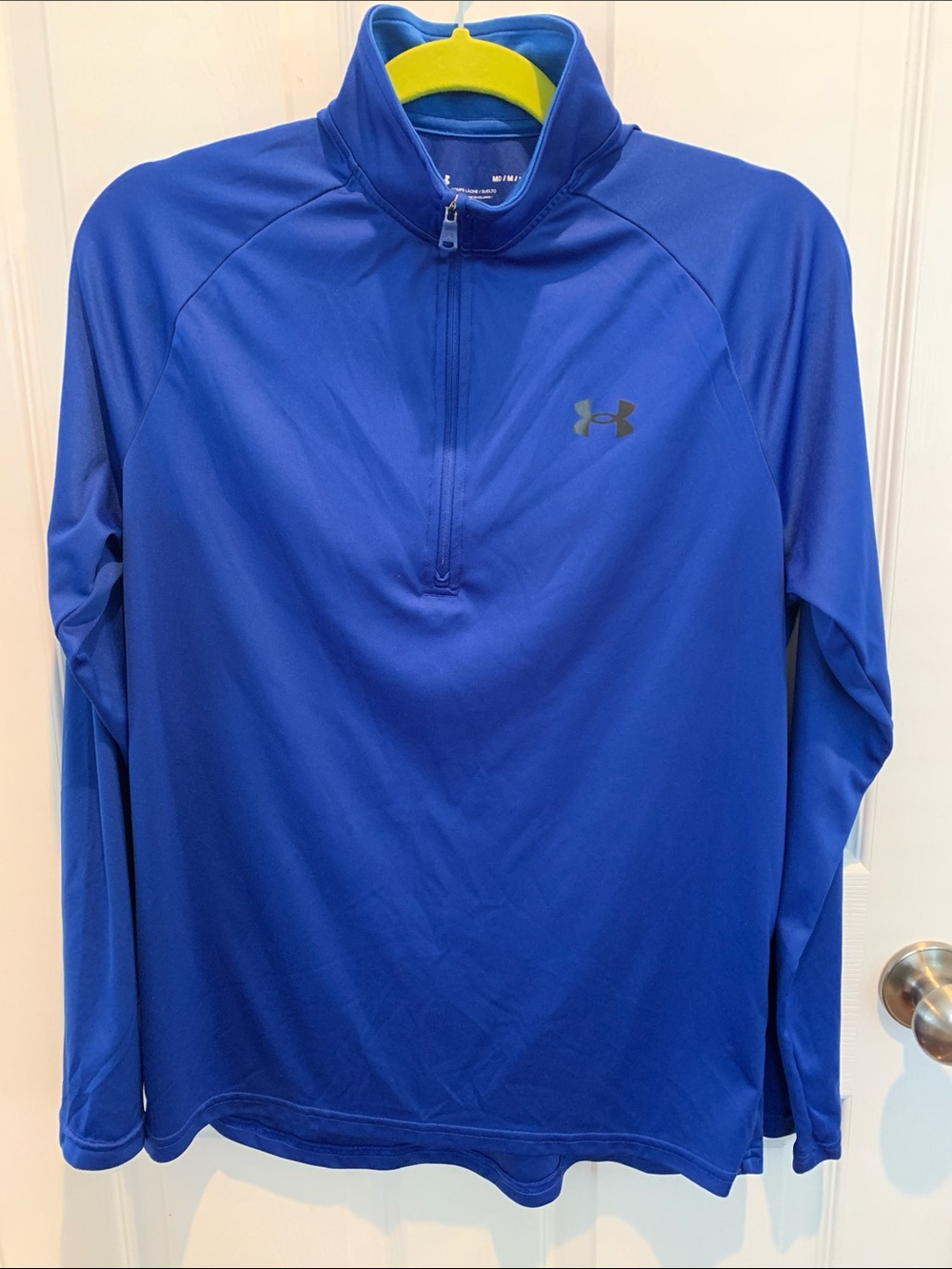 Under Armour Men’s Royal Blue Quarter-Zip Performance Pullover Medium